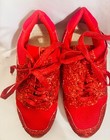 Red Sequin Shinny Woman Shoes Size 7.5 — photo 1