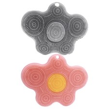 Shower Foot Back Scrubber Massage Pad Body Bath Soft Brush Mat Cleaning Bathroom