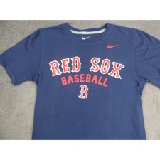Nike Boston Red Sox Baseball T-Shirt Mens Small Navy Blue Graphic Tee MLB 4908