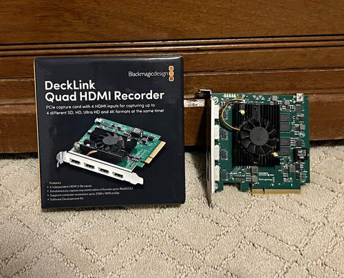 Blackmagic Design DeckLink Quad HDMI Recorder PCIe 4x HDMI Card