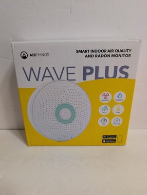 Airthings Wave Plus Smart Indoor Air Quality Monitor+ Radon Detection New Sealed