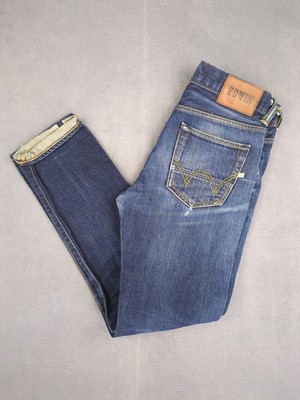 Edwin Jeans ED-80 Selvedge Rainbow W29 L32 Blau Stonewash Slim Tapered