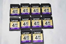 LEXAR 4GB SDHC Memory Card - Choose 1/10/50PCS - class4 SD Cards