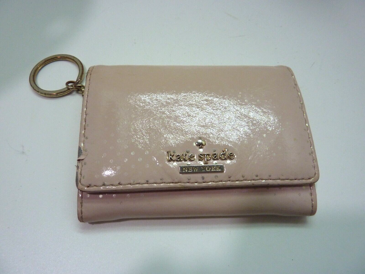 Kate Spade Pink ID ZIPPER COIN KEYCHAIN SMALL WALLET | eBay