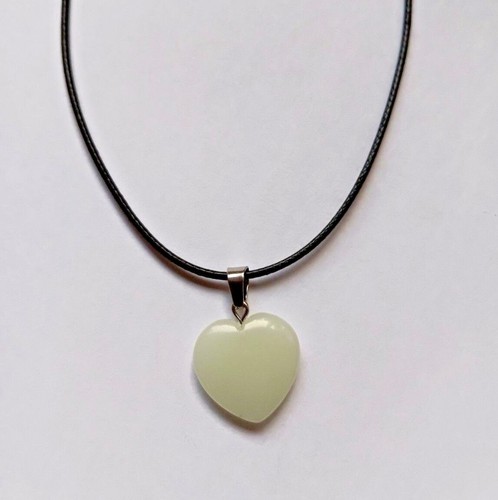 Quartz Heart Necklace Reiki Crystal Heart Healing Heart Pendant 45cm Necklace - Picture 52 of 67