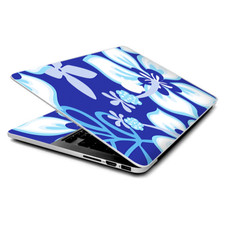 Skin Wrap for MacBook Pro 15 inch Retina Hibiscus Hawaii Flower Blue