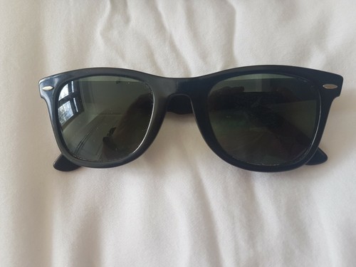 VINTAGE Ray Ban Wayfarer Nero Occhiali Da Sole Donna RayBan B7L5024  Originale Retrò | eBay