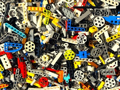 LEGO 150 Pieces Random Pick TECHNIC Small Parts Mix Only bulk lot beams  pins