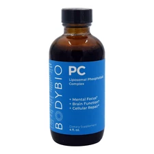 BodyBio Phosphatidylcholine For Mental Focus, Brain Function, Celluar Repair 4oz