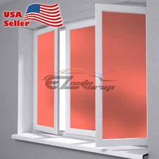 4"x8" Sample Orange Frosted Film Glass Bathroom Window Security Privacy Sticker