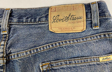 Levi Strauss Signature Men's Faded Blue Denim Straight Leg Jeans 36X33