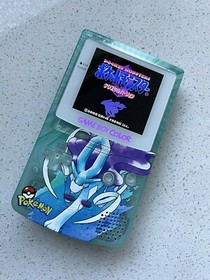 Nintendo Gameboy Color Colour Game Boy BACKLIT IPS Q5 V2 GBC Pokemon 🔹SUICUNE🔹