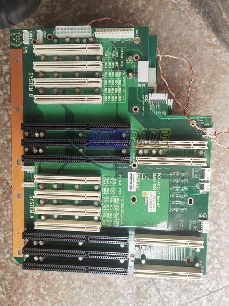 Used One Advantech PCA-6113DP4 Rev.A2 Industrial Computer Backboard IPC-610
