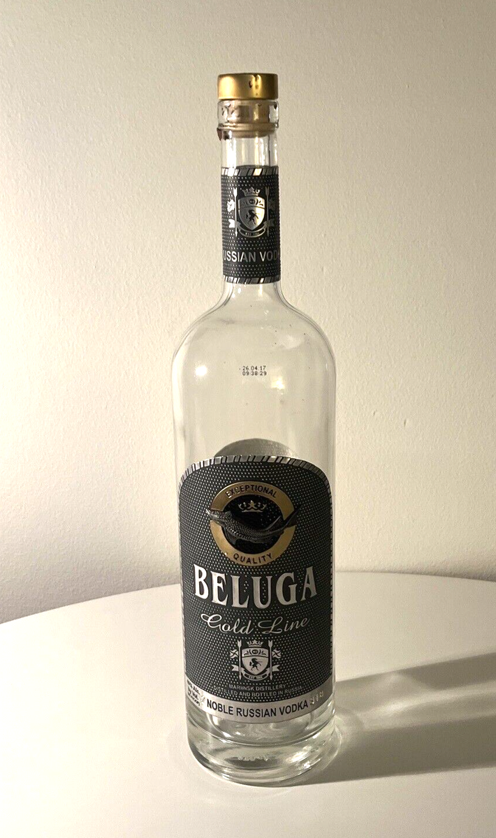 Beluga Gold Line Vodka (Empty Bottle) With Brush Perfect Beluga Gold Line Vodka (Empty Bottle) With Brush Perfect