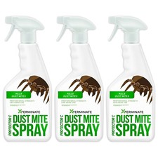 Xterminate Dust Mite Killer Spray Formula Home Use Mattress HSE Approved 3 x 1L