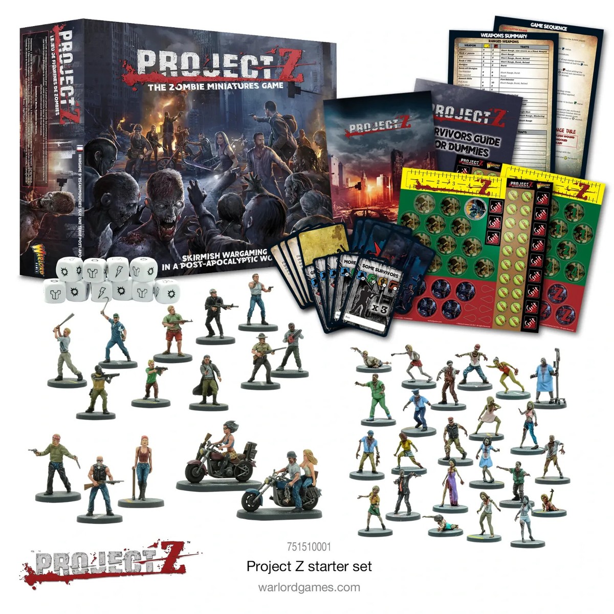 Project Z 751510001 The Zombie Miniatures Game (Starter Set) Post