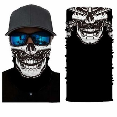 Totenkopf Joker Sturmhaube Halsrohr Schal Fahrrad Manschette Face Maske Bandana - Bild 31 von 37