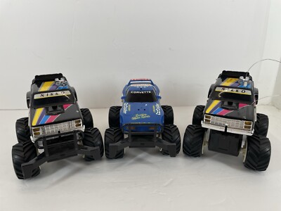 FOR PARTS No Remote Untested Nikko Brutus Car Crusher Truck Lot RC 49mhz