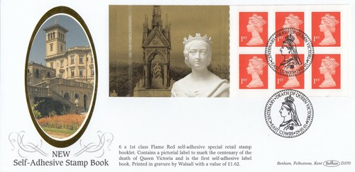 (81109) GB Benham D370 Queen Victoria Booklet East Cowes 2001 - Afbeelding 1 van 1