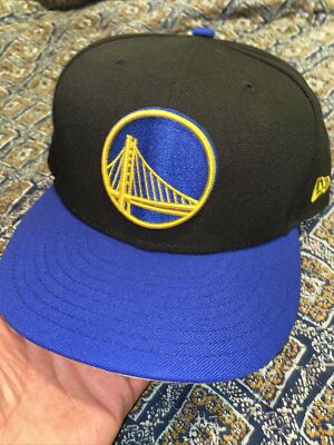 Golden State Warriors New Era Two-Tone 9FIFTY Snapback Hat, Black/Royal