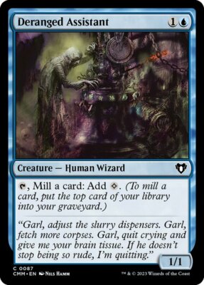 x4 Deranged Assistant - Foil C MTG Commander Masters M/NM, English
