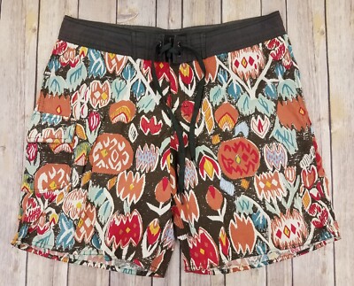 Brixton Board Shorts Swim Trunks Size 32 Multicolored Floral Beach