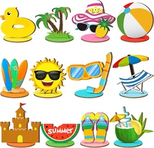 12 Pcs Summer Decor Summer Beach Table Centerpieces Decorations Beach Pool Balls