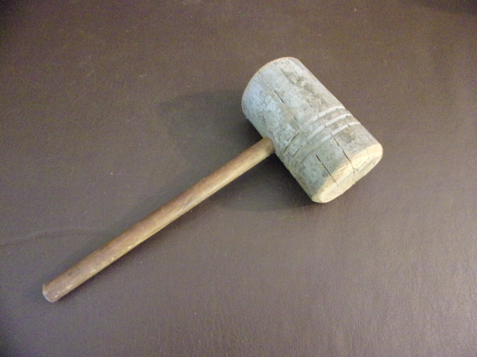 Vintage Wooden Mallet Homemade (Repaired) eBay