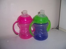 Nuby sippy cup lot pink green