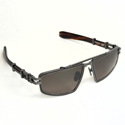 BALMAIN TITAN BY AKONI BPS139 Titanium Rhodium Brown BPS 139B Modern Sunglass - Picture 10 of 14