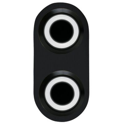Daytona Black Switch with White LED Illumination - Single Switch Keep It Clean  