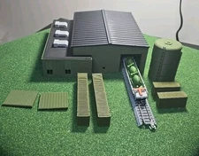 1/160 N Scale Military Structures 7 Piece Pack Warhouse W Military Freight 