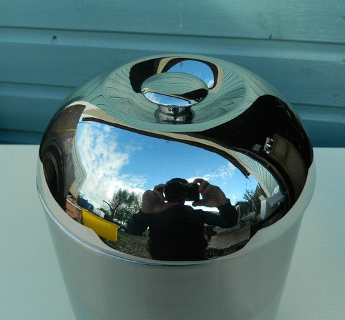 Stainless Steel Ice Bucket Brushed and Polished Design (Double Skin) - Picture 4 of 5