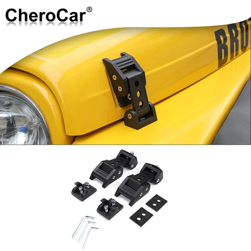 Hood Latch Set In Black For 97-06 Jeep Wrangler TJ & Unlimited - Foto 10