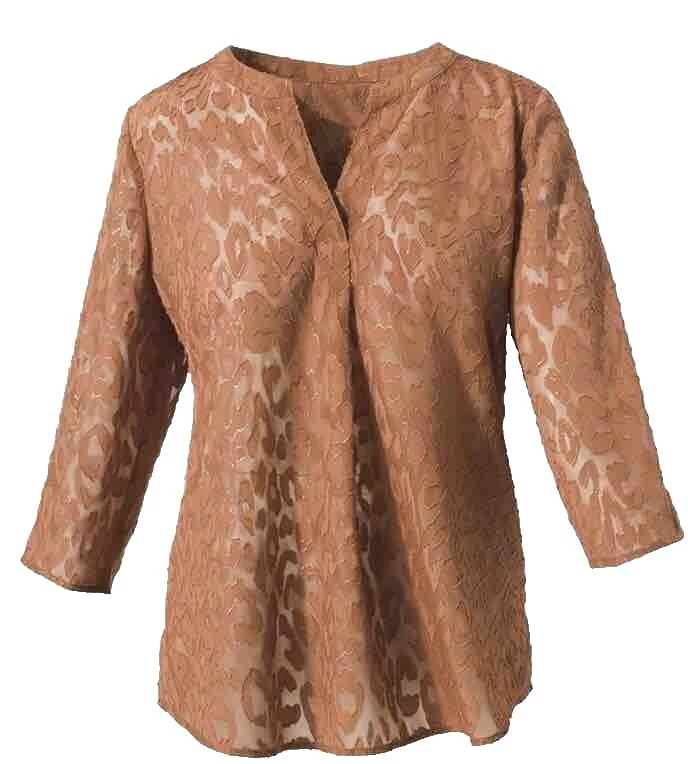 Polyester Geometric Plus Size Tops for Women