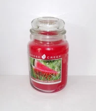 WONDERFUL GOOSE CREEK WATERMELON PATCH 24 OZ JAR CANDLE