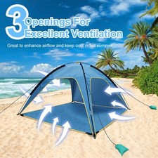 Beach Tents Portable Canopy UPF50 UV Protection with Carry Bag