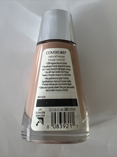 Covergirl Clean Sensitive Skin Liquid Makeup, 240 Natural Beige (1 - Bottle) - Picture 2 of 2