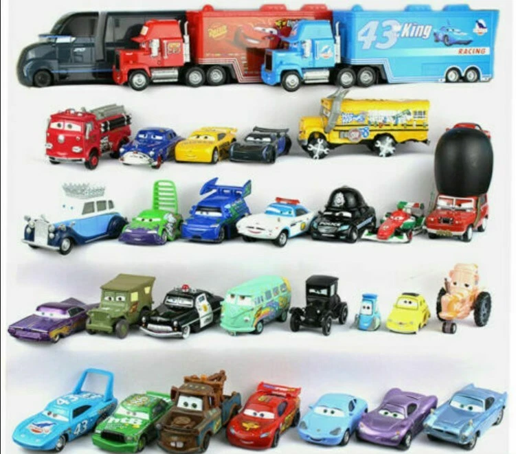 Disney Pixar Cars Lot Lightning McQueen 1:55 Diecast Model Car Toys Gift  for Boy