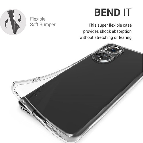 Case Clear Gel Cover + Tempered Glass Screen Protector Replacement For Honor 70 - 第 6/9 張圖片