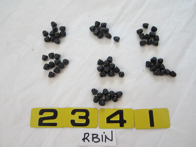 ESSENTRA 4002401 BLACK NYLON NUT HEX CAP   LOT OF 69