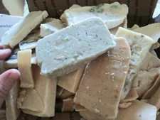 ASSORTED GOAT MILK SOAP SHAVINGS CHEAP BULK SOAP SCRAP