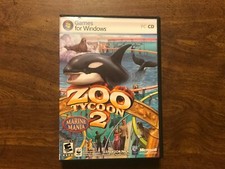 Zoo Marine Mania Tycoon 2 PC CD Expansion Pack 2006 Game Games 1 Disc Microsoft