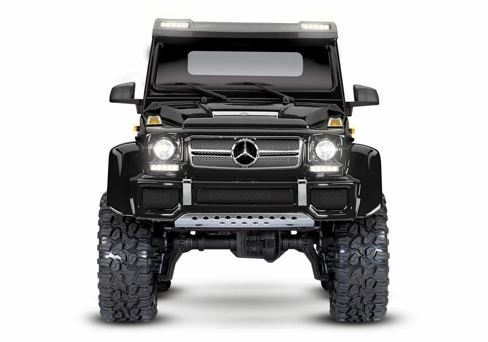 TRAXXAS MERCEDES BENZ TRX-6 6x6 Nero G 63 AMG + Kit Luci 1/10 88096-4 G63 - Immagine 2 di 4