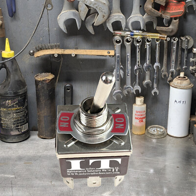 #ad IndusTec 20A Toggle Switch TPDT 2 Pos Maintained 9 pin Quick Plug Latching 12V $7.29