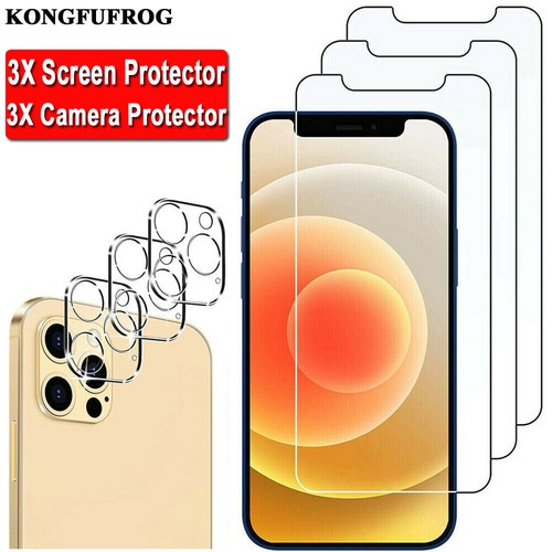 For iPhone 17 16 15 14 13 12 11 Pro Max Tempered Glass Camera Screen Protector - Picture 1 of 15