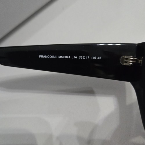 Max Mara Sunglasses MM0041 FRANCOISE 01A Black Mirror Woman new - Picture 8 of 12