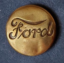 Bb FORD Antique Wobble Shank Overall BUTTON FORD MOTOR CO. Medium