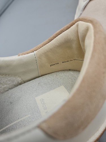Sneakers donna Dolce Vita Zina stringate bianco marrone taglia 7,5 - Foto 12 di 13