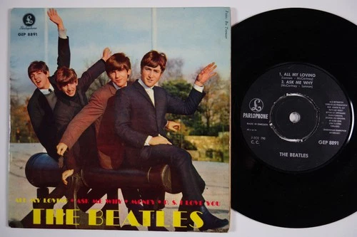 BEATLES All My Loving +3 RARE Sweden EP superb sleeve! GEP 8891 swedish LISTEN!